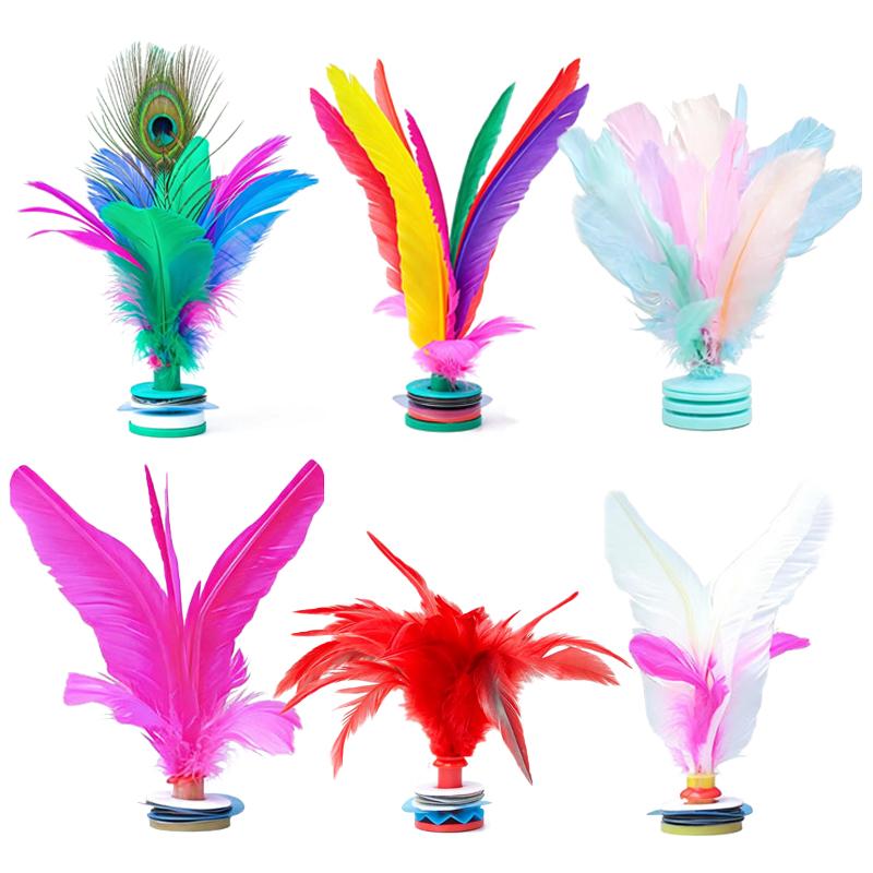 1 szt. Kolorowy lotek z piór,  – Feather Shuttlecock recenzja i cena