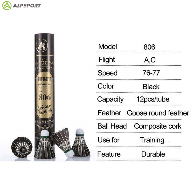 Lotki do badmintona ALP 806, 1 – Feather Shuttlecock recenzja i cena